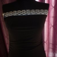 Ластична черна рокля с пайети , снимка 6 - Рокли - 19136234