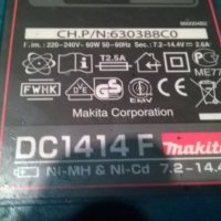 ЗАРЯДНО-makita dc1414f battery charger-внос англия, снимка 9 - Винтоверти - 24480788