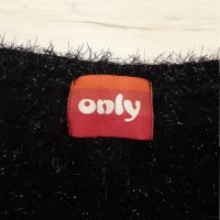 Оригинална черна жилетка с ламе марка ONLY , снимка 3 - Жилетки - 23428801