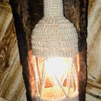 Уникална ръчно изработена лампа, снимка 7 - Декорация за дома - 23331399