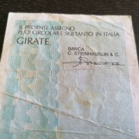 Банков чек - Италия | 1977г., снимка 5 - Нумизматика и бонистика - 25621528