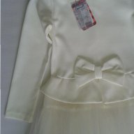 Бяла детска рокля с тюл и панделка-128,140,146,152, снимка 6 - Детски рокли и поли - 13349507