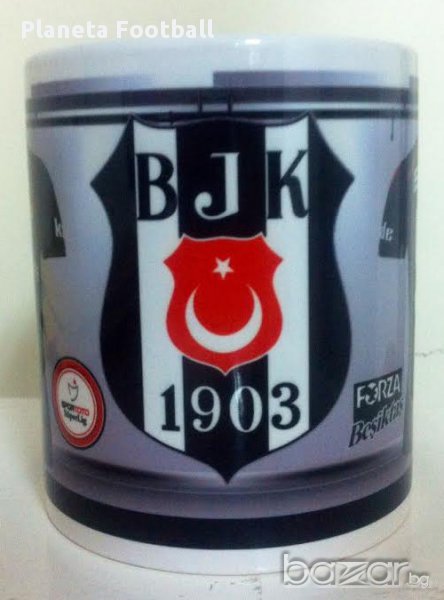Besiktas!Фен Чаша На Бешикташ с Ваше Име и Номер!Футболна чаша на Beşiktaş!, снимка 1