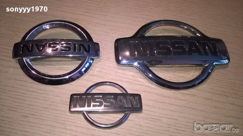 Nissan-емблеми за кола-5/8/11.5см диаметър-внос швеицария, снимка 1