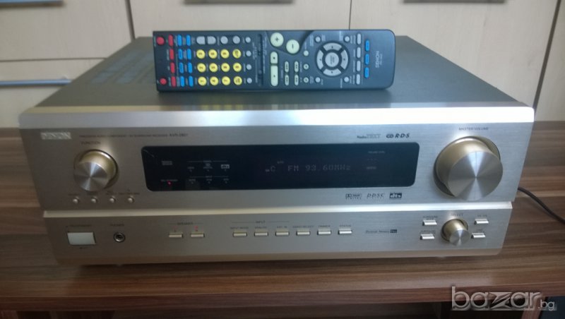denon avr-2801-7-chanel surraund receiver-3-optical-8-s video-japan-от швеицария, снимка 1