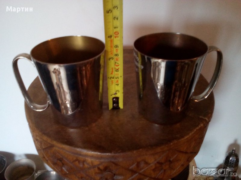 1953г. - Посребрени масивни - Чаши - Халби  - 2 бр. ! ( 777868), снимка 1