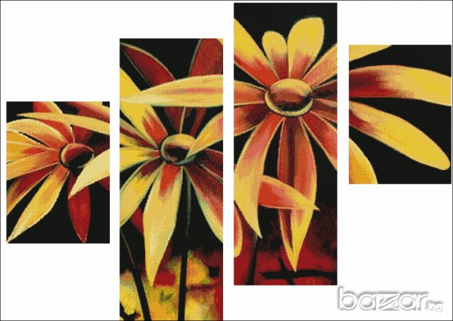 ГОБЛЕН-ТРИПТИХ "ЧАР" - Д41;размери/60*40/см.;21цвята;