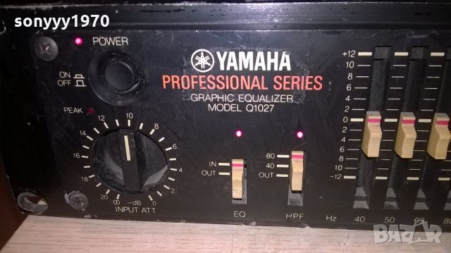 yamaha q1027 profi equalizer-made in japan-внос швеицария, снимка 3 - Ресийвъри, усилватели, смесителни пултове - 22196946