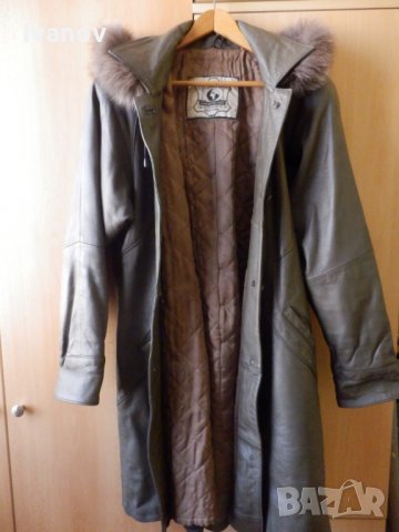 кожено палто, снимка 5 - Палта, манта - 24017684