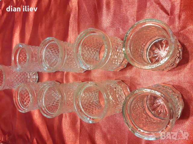 Ретро кристални чашки, снимка 8 - Чаши - 25035711