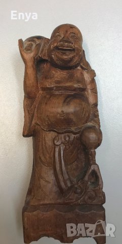 Китайска статуетка - дърворезба , снимка 4 - Антикварни и старинни предмети - 25423737