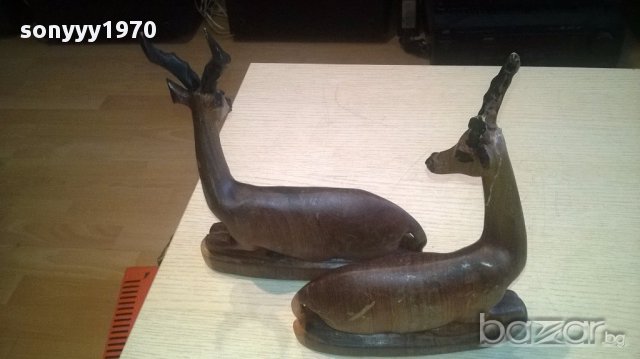 Дървени фигури-животни 25/20/8см-внос швеицария, снимка 11 - Антикварни и старинни предмети - 15811706