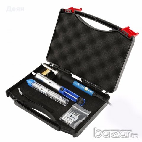 1745 Електрически поялник 60w с аксесоари и куфарче, снимка 2 - Поялници и запояване - 19568922