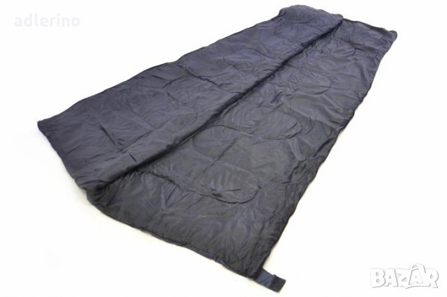 Спален чувал 190x70 см, тъмно син-сив, 15-25°C, 170T полиестер, пълнеж 150 г/кв.м., 0,9 кг, снимка 4 - Къмпинг мебели - 25024157