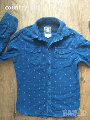 g-star tacoma shirt l/s - страхотна мъжка дънкена риза, снимка 5 - Ризи - 23692347
