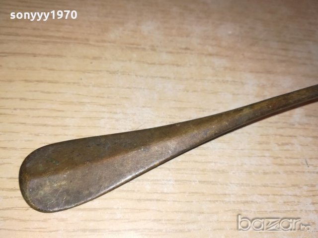 антика-реликва-стара лъжица-20х6см, снимка 8 - Колекции - 21109619