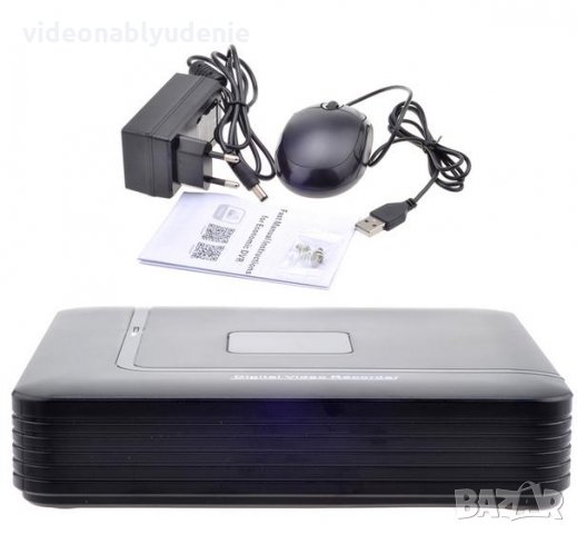 HD ONVIF P2P 4/8/9/16 Канален NVR H.264/H.265 за 1/1.3/2/3/4/5 Mегапикселови IP Камери (По Избор)