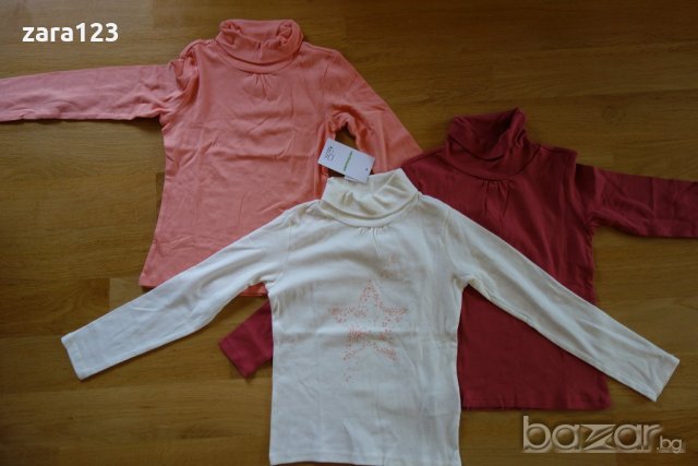 3 нови поло блузи Vertbaudet, 7-8г/126см, снимка 2 - Детски Блузи и туники - 21355973
