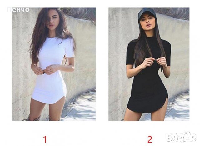 Дамска секси лятна рокля за жени момичета рокличка дрехи облекло за горещо лято горнище къси ръкави , снимка 9 - Рокли - 26064495