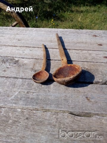 Старинна Дървена лъжица,лъжици, снимка 2 - Антикварни и старинни предмети - 16698878