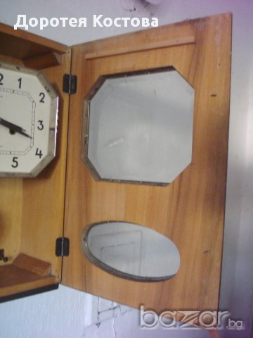 Стар стенен часовник - работещ, снимка 9 - Антикварни и старинни предмети - 10804109