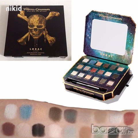 18 цвята LORAC Pirates of the Caribbean Палитра сенки за очи+плюс черен молив, снимка 6 - Декоративна козметика - 19275332