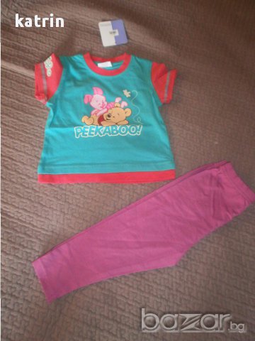 Нови лотове блузка Дисни и панталонки/клинче Джордж за 9-12 и 12-18м, снимка 7 - Комплекти за бебе - 14363555