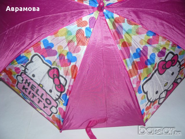 НОВ Чадър За дъжд  – Hello Kitty, снимка 5 - Чадъри - 16338251