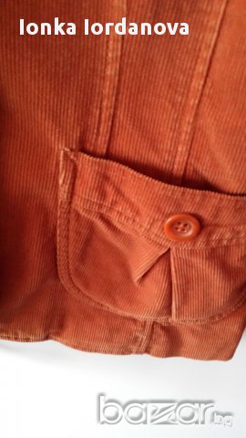 Джинсово сако-оранжево, размер М-Л, снимка 3 - Сака - 17492413