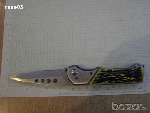 Нож сгъваем полуавтоматичен, снимка 3 - Други ценни предмети - 8247172