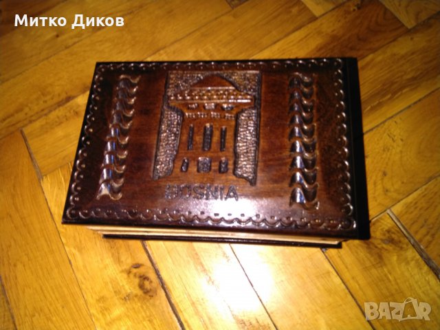 Дървена кутия Босна нова релефна отстрани, снимка 2 - Декорация за дома - 24217850