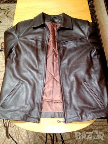 Мъжко яке естествена кожа, снимка 3 - Якета - 23402418