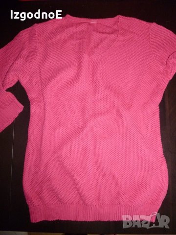 М-Л Нов страхотен малинов пуловер, снимка 3 - Блузи с дълъг ръкав и пуловери - 22073593