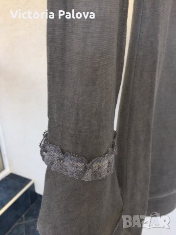 Памучна тънка блуза,Италия, снимка 4 - Блузи с дълъг ръкав и пуловери - 22536581