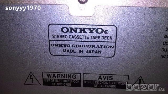 onkyo deck-made in japan-внос швеицария, снимка 13 - Ресийвъри, усилватели, смесителни пултове - 18297686
