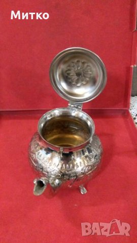 Стар сервиз с дървен поднос., снимка 3 - Колекции - 21756735