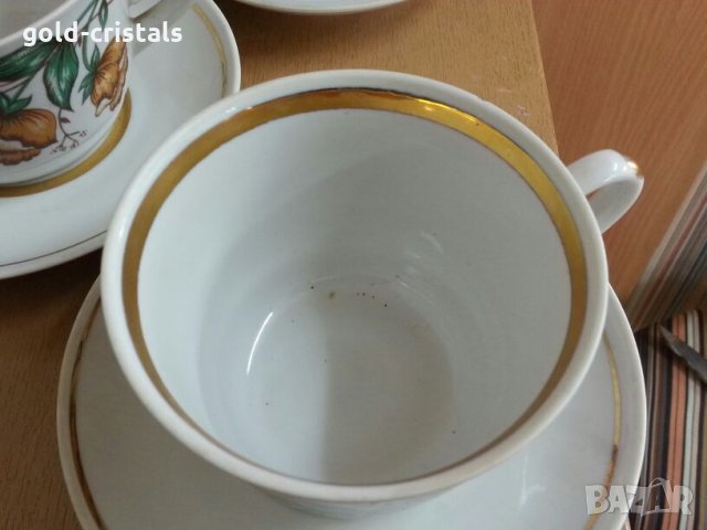 Руски порцелан чаши за чай, снимка 3 - Сервизи - 24952047