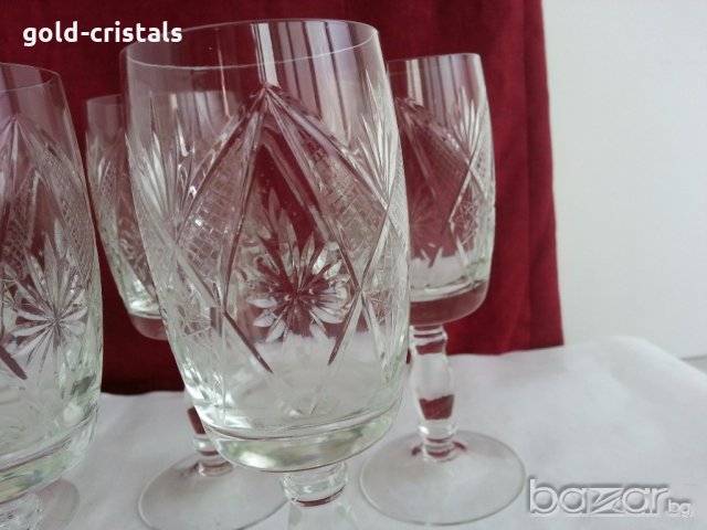 кристални чаши за вино , снимка 8 - Антикварни и старинни предмети - 20064069