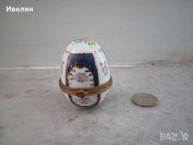 стара кутийка от костен порцелан-яйце, снимка 3 - Антикварни и старинни предмети - 21773306