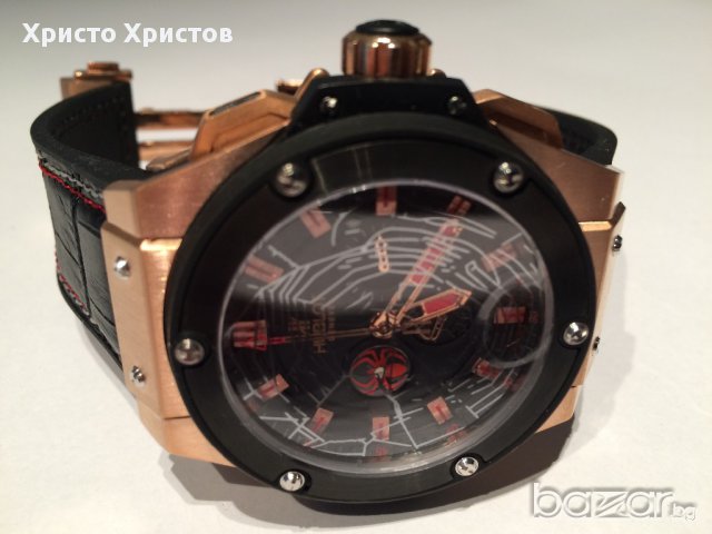 Луксозен часовник Hublot King Power Spider Limited Edition for Anderson Silva клас ААА+ реплика, снимка 1 - Мъжки - 9160453