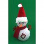 Коледна фигурка - снежно човече, светещо в различни цветове. Изработена от PVC материал и плат. , снимка 5