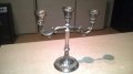 Silver plated-made in hong kong-антика-свещник- внос швеицария, снимка 7