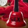 726 Забавен метален звънец камбанка с надпис Ring for sex подарък за Свети Валентин, снимка 2