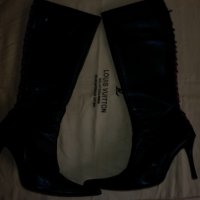 Елегантни черни  кожени ботуши , снимка 10 - Дамски ботуши - 19099359