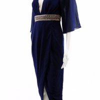 TFNC елегантна дамска рокля, нова, с етикет, тъмно синя, снимка 5 - Рокли - 18642348