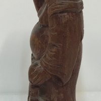 Китайска статуетка - дърворезба , снимка 2 - Антикварни и старинни предмети - 25423737