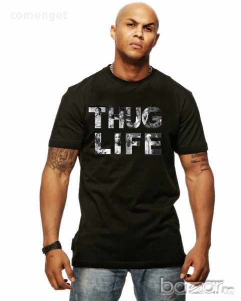 NEW! 2PAC SHAKUR THUG LIFE мъжки тениски - 4 модела! Поръчай модел с твоя снимка!, снимка 1