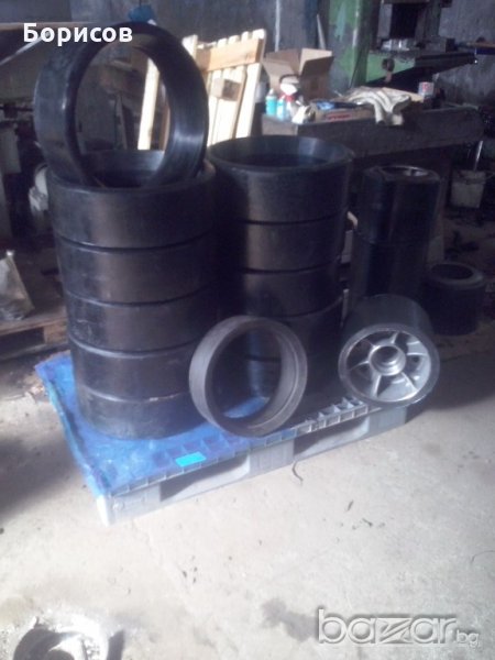  Притъпкващи  колела за сеялка . Гумени бандажи, снимка 1