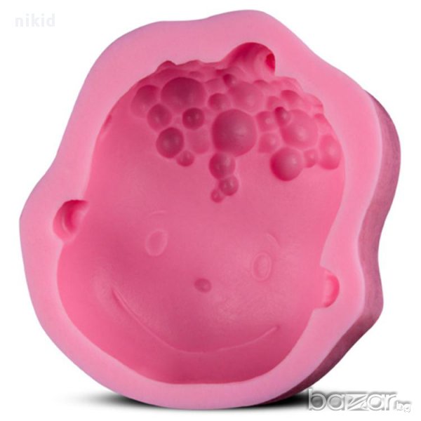 3D силиконов молд форма лице бебе бебешка глава калъп за украса декор торта фондан шоколад глина др, снимка 1