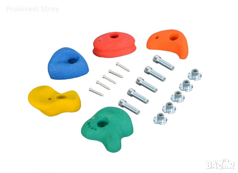 Цветни полиетстерни камъни за катерене малки AC3030 и аксесоари за детски съоръжения и площадки, снимка 1